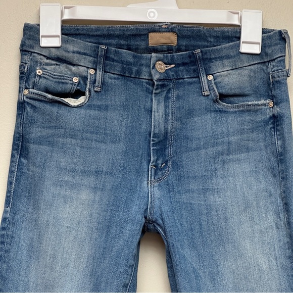 Mother Jeans The Looker Crop Skinny Well Played Wash Blue Size 27 - Picture 5 of 16